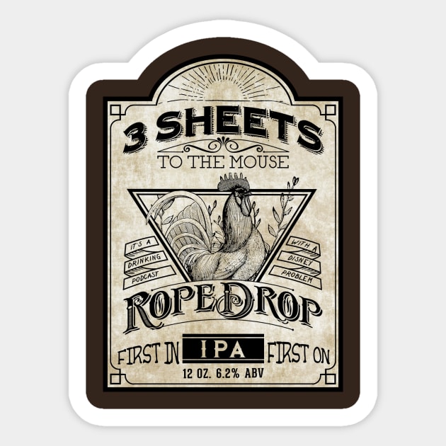 Rope Drop IPA Sticker by MagicalMeltdown